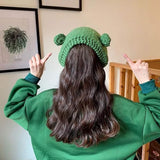 FrogHeat Crocheted Ear-Warming Headband - Cute Frog Design for Cozy Comfort