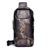 Men's Compact Water-Resistant Anti-Theft Crossbody Bag with USB Charging Port – Perfect for Travel & Daily Use