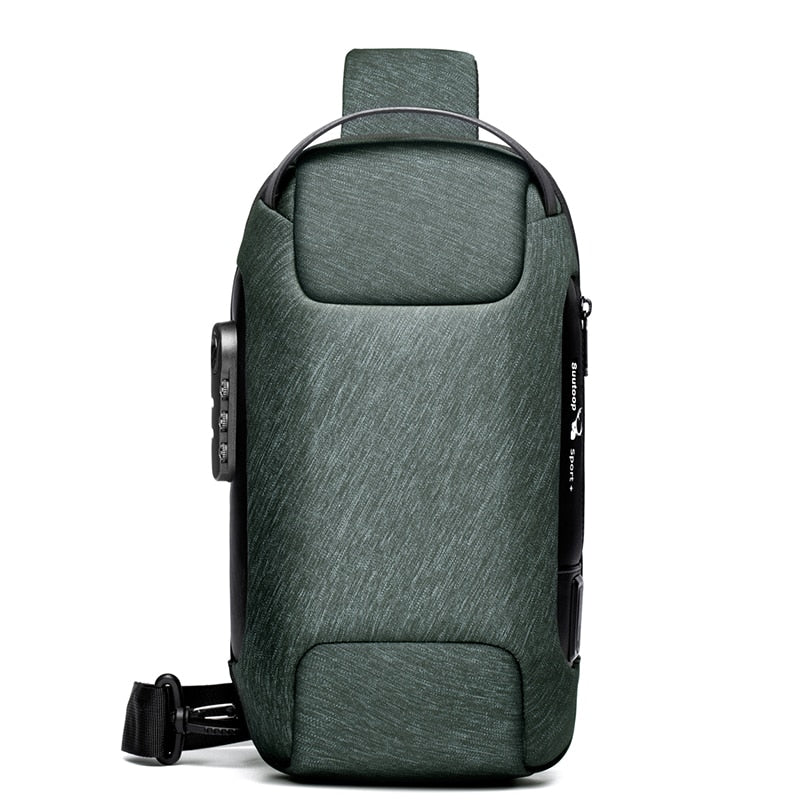 Men's Compact Water-Resistant Anti-Theft Crossbody Bag with USB Charging Port – Perfect for Travel & Daily Use