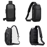 Men's Compact Water-Resistant Anti-Theft Crossbody Bag with USB Charging Port – Perfect for Travel & Daily Use
