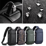 Men's Compact Water-Resistant Anti-Theft Crossbody Bag with USB Charging Port – Perfect for Travel & Daily Use