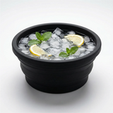 Silicone Ice Cube Tray – Hexagon Design, 26.4cm Diameter & Reusable Black