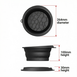 Silicone Ice Cube Tray – Hexagon Design, 26.4cm Diameter & Reusable Black