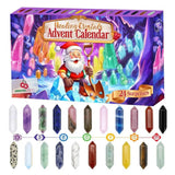 Crystal Advent Calendar – 24 Natural Crystals Countdown Box