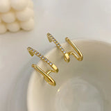 Elegant Crystal Claw Stud Earrings | Stylish Jewelry for Any Occasion