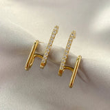 Elegant Crystal Claw Stud Earrings | Stylish Jewelry for Any Occasion