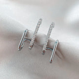 Elegant Crystal Claw Stud Earrings | Stylish Jewelry for Any Occasion