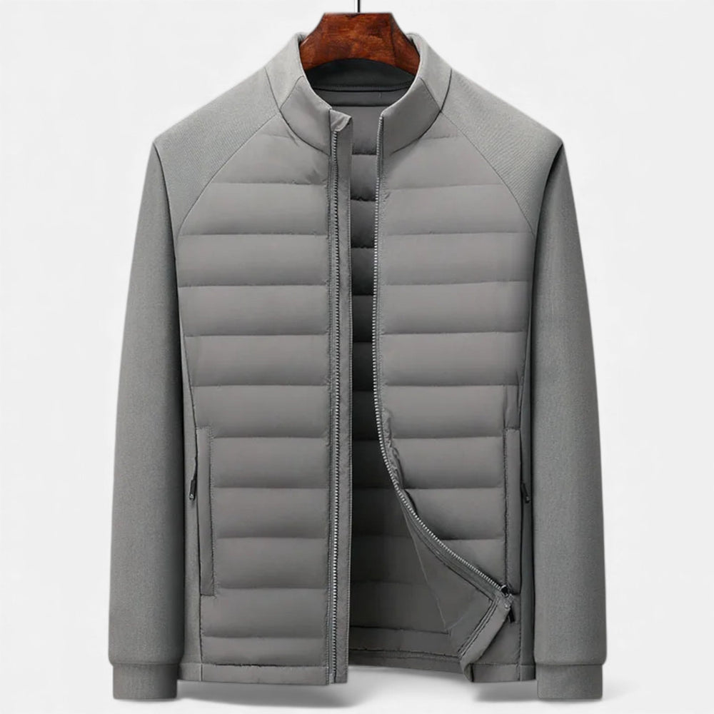 Men's high neck puffer jacket, view 5