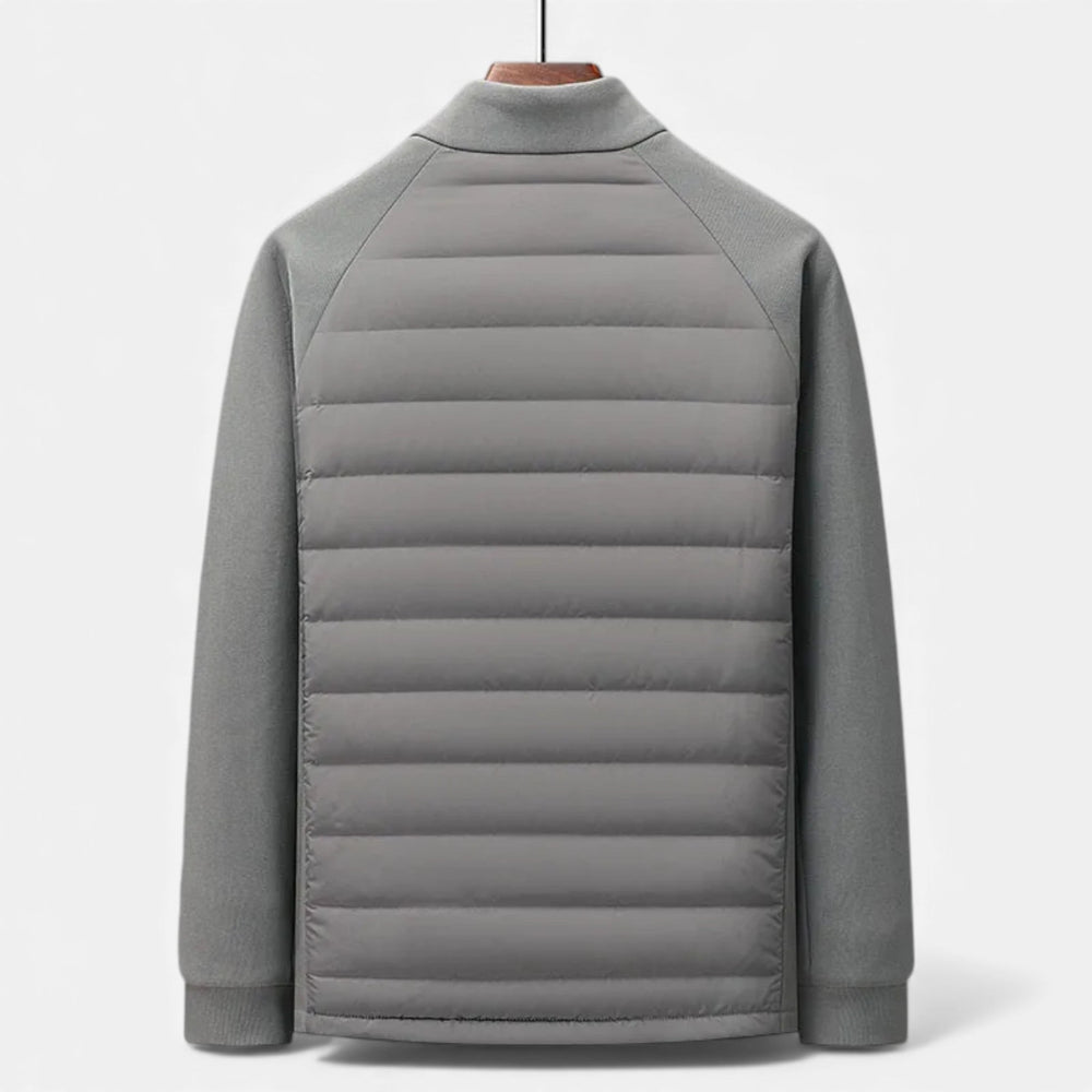 Men's high neck puffer jacket, view 6