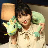 Cozy Dragon Shaped Plush Body Pillow - Ultra Soft & Adorable Cuddle Companion