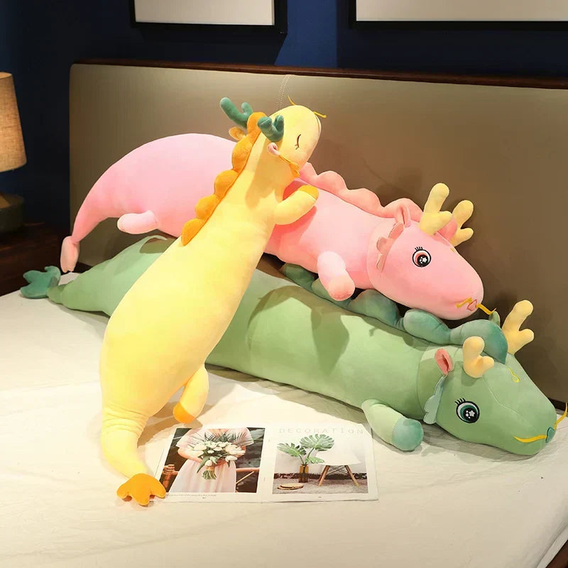 Cozy Dragon Shaped Plush Body Pillow - Ultra Soft & Adorable Cuddle Companion