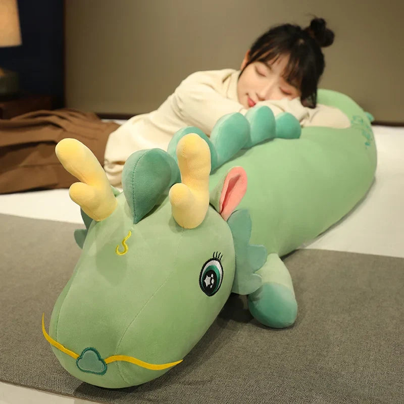 Cozy Dragon Shaped Plush Body Pillow - Ultra Soft & Adorable Cuddle Companion