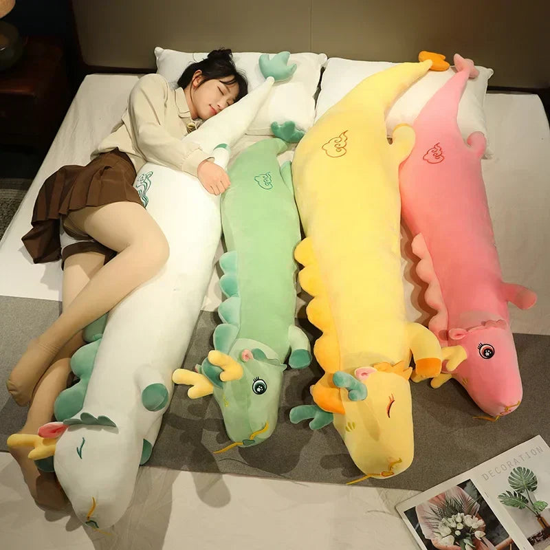 Cozy Dragon Shaped Plush Body Pillow - Ultra Soft & Adorable Cuddle Companion