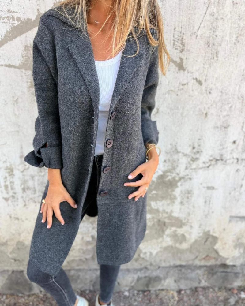 Women's oversized coat, view 4