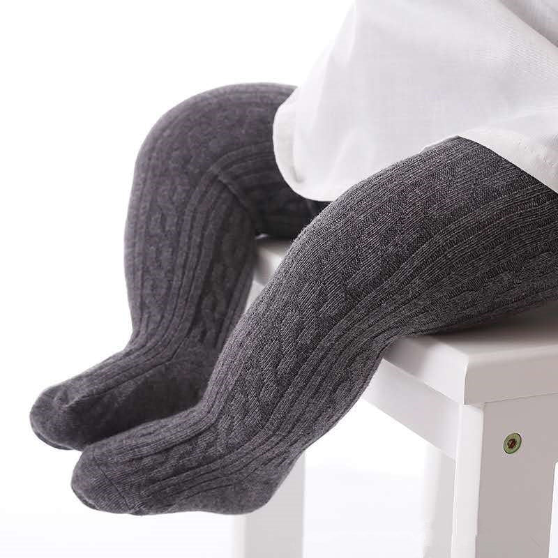 Adorable Girls' Cotton Knitted Tights - Soft, Comfortable & Stylish Legwear for Kids