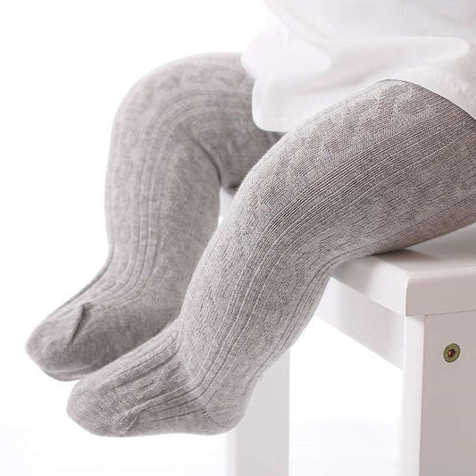 Adorable Girls' Cotton Knitted Tights - Soft, Comfortable & Stylish Legwear for Kids