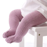 Adorable Girls' Cotton Knitted Tights - Soft, Comfortable & Stylish Legwear for Kids