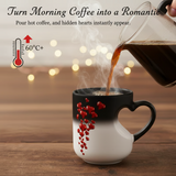 Color-Changing Heart Ceramic Mug – 400ml, Heat-Reactive Design & Heart Handle
