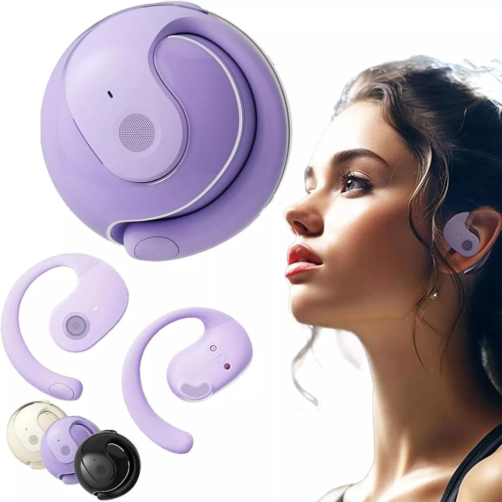 Wireless Bluetooth Earbuds – Ear Hooks, IPX7 Waterproof & 36-Hour Playtime