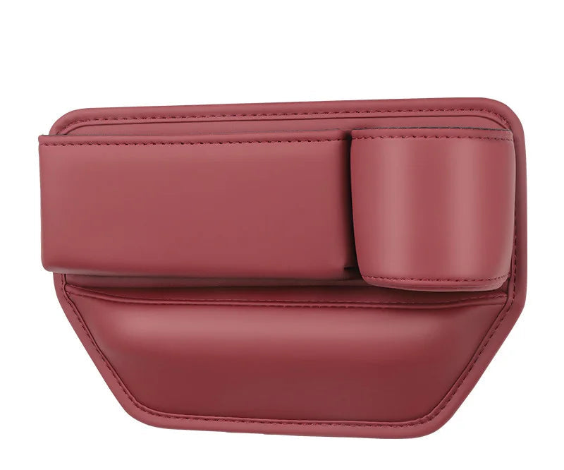 Car Seat Gap Organizer – PU Leather, Cup & Phone Holder, 2-Pack