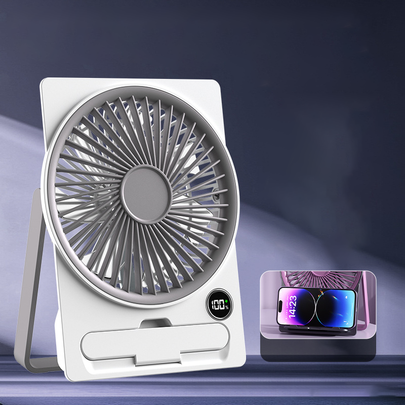 Portable USB Fan – Rechargeable Battery, Quiet Operation & Compact Design