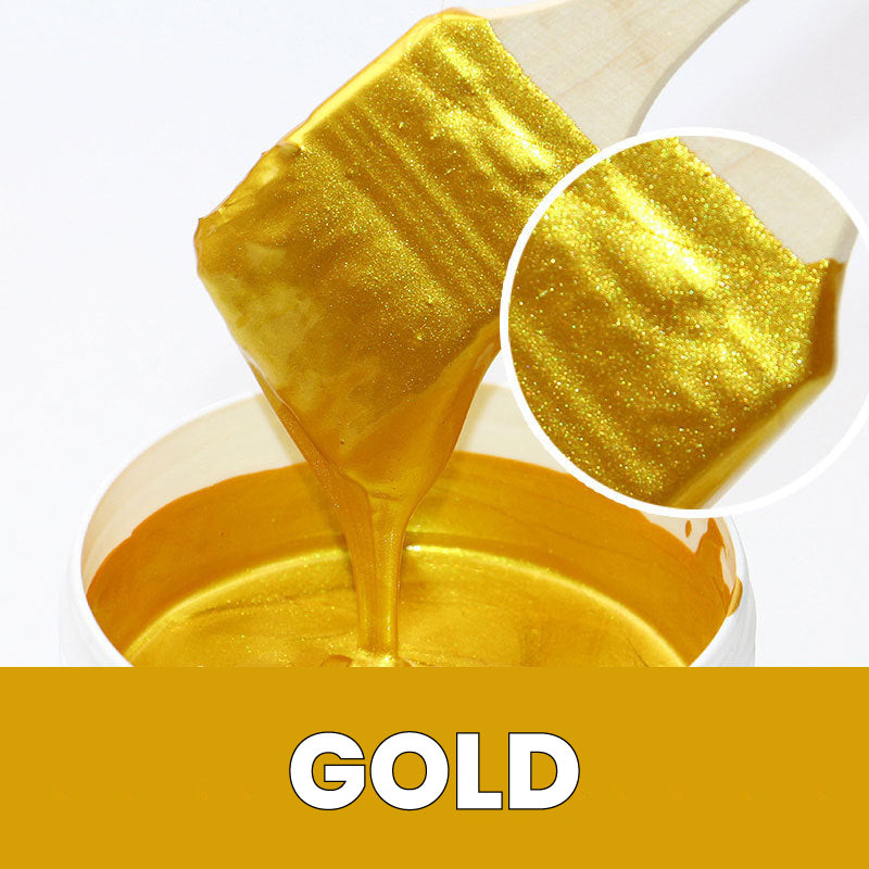 Water-Based Metallic Paint – 200g, Gold & Silver, Mirror Finish