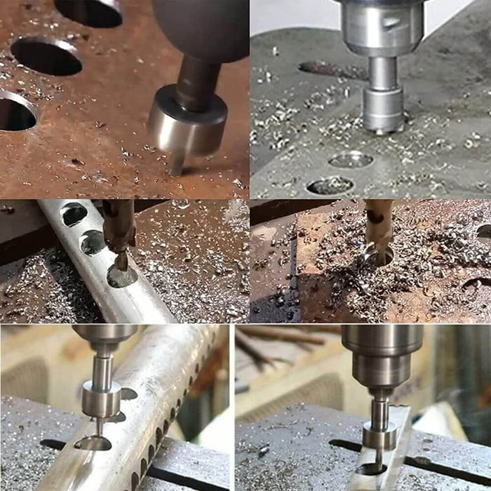 Carbide HSS Drill Bit Set – 5-Piece, Metal/Wood/Plastic & Anti-Slip Tip