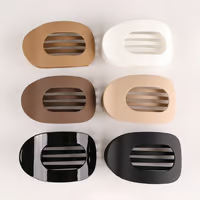 Women's Oval Hair Claw Clips – Seamless Non-Slip Matte Design, 4 & 6-Piece Sets