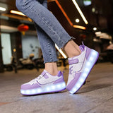 GlideGlow Trendy Roller Skates - detail