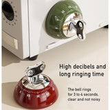 Magnetic Mechanical Kitchen Timer – 55-Minute Range, Loud Alarm & Battery-Free