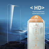 iPhone Tempered Glass Screen Protector – Dust-Free Install, Face ID Compatible & Oleophobic Coating
