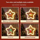 LED Christmas Marquee Star Pendant Light – Battery Operated Hanging Decoration