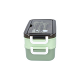 3-Tier Bento Lunch Box – Leakproof, Soup Container & Reusable Cutlery