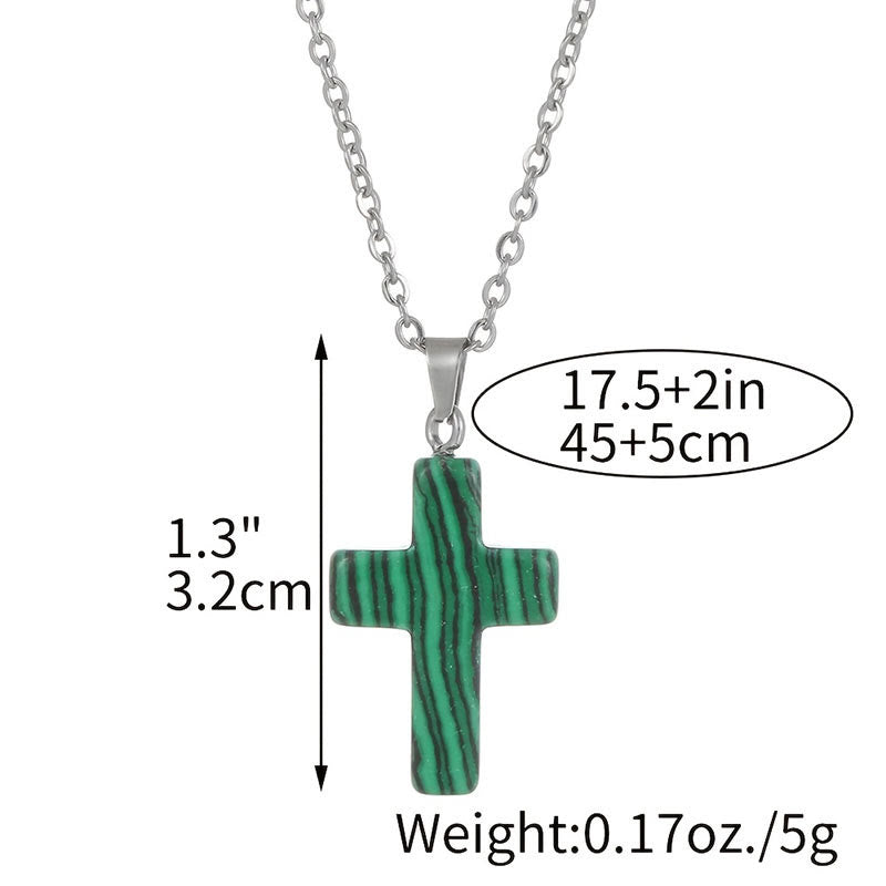 Seraphina Cross Necklace detail