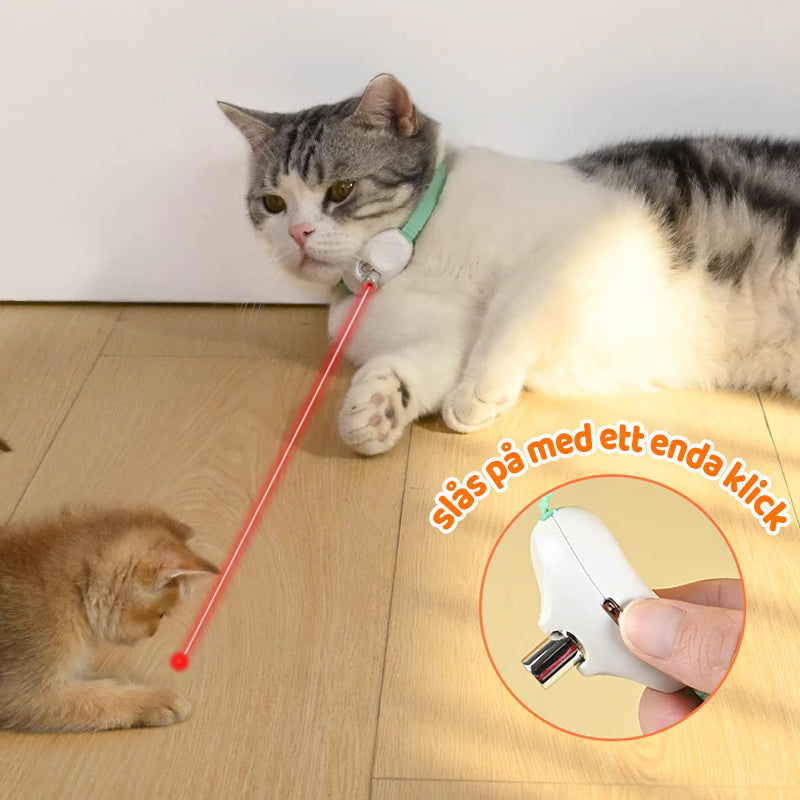 Cat Laser Collar – Motion-Activated, USB Rechargeable & 41° Adjustable Angle