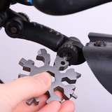 18-in-1 Snowflake Multitool – Stainless Steel, Keychain Size & Bottle Opener