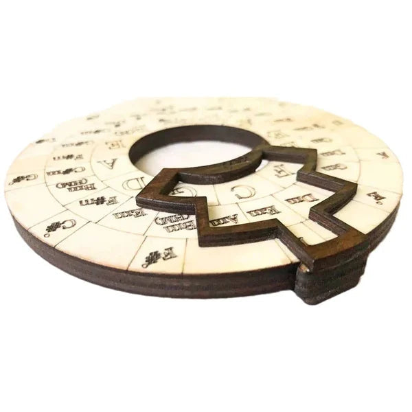 Wooden Chord Wheel – Music Theory Aid for Piano, Guitar & Keyboard
