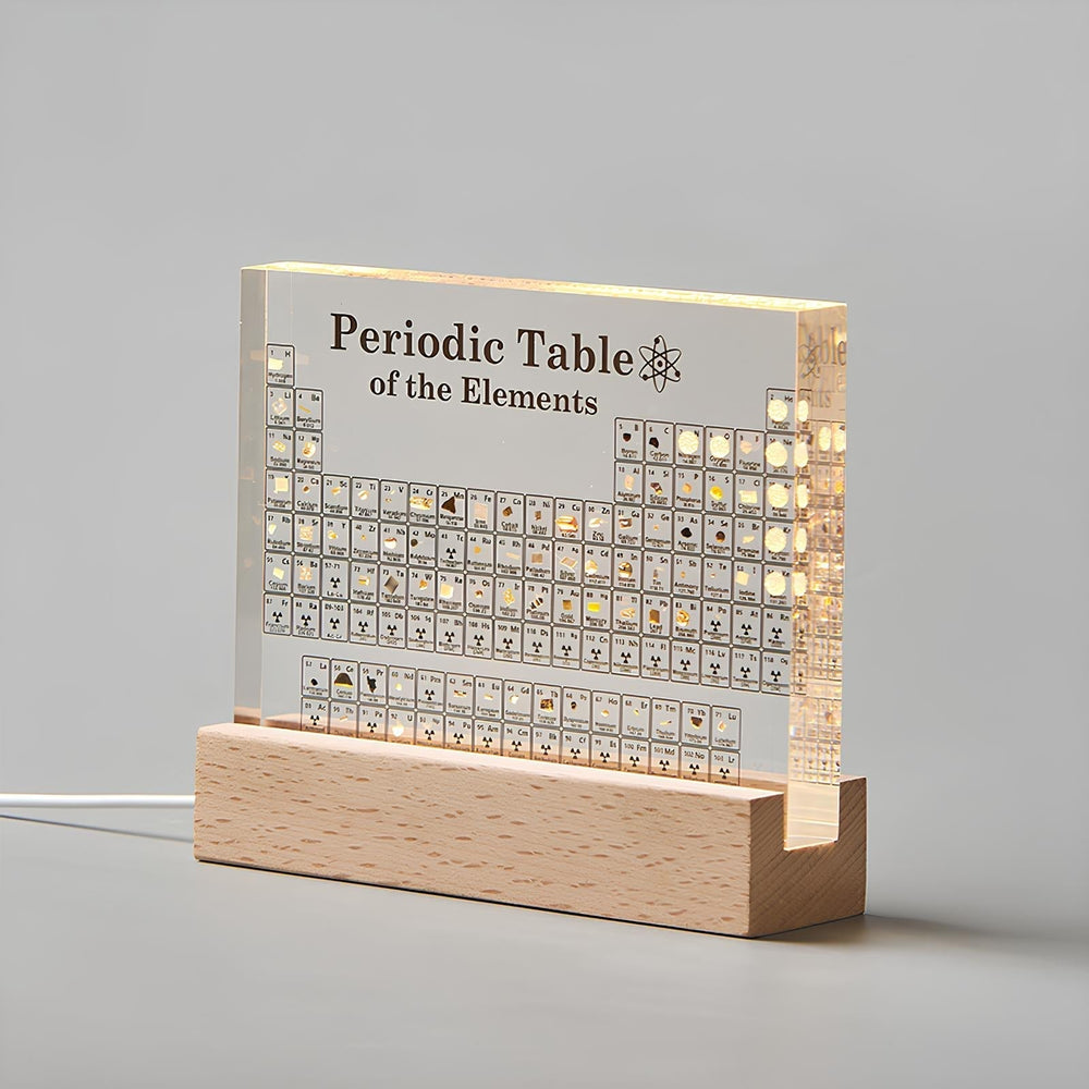 Elementa – Illuminated Periodic Table with Real Elements