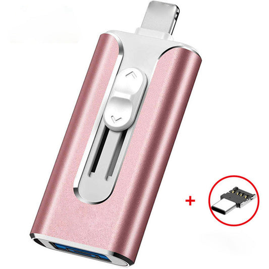 4-in-1 USB Flash Drive – Lightning, USB-A & USB-C, Up to 256 GB