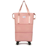 Rolling Travel Duffel Bag – Expandable Polyester, Wheeled & Multi-Compartment