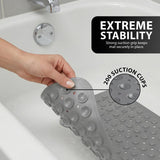 Non-Slip Bathtub Mat – PVC, 200 Suction Cups, Drainage Holes & 100×40cm