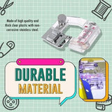 Adjustable Bias Binder Sewing Foot – 5–20mm, Snap-On & 2-Pack