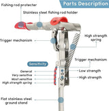 Fishing Rod Holder – Bite Sensor, Stainless Steel & 56cm with 50kg Capacity
