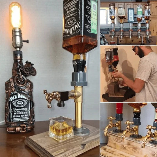 Wood Beverage Dispenser – 5L, Metal Tap & Bar Serving