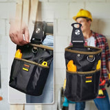Clip-On Tool Belt Pouch – Waterproof Fabric, Spring Closure & Two Sizes