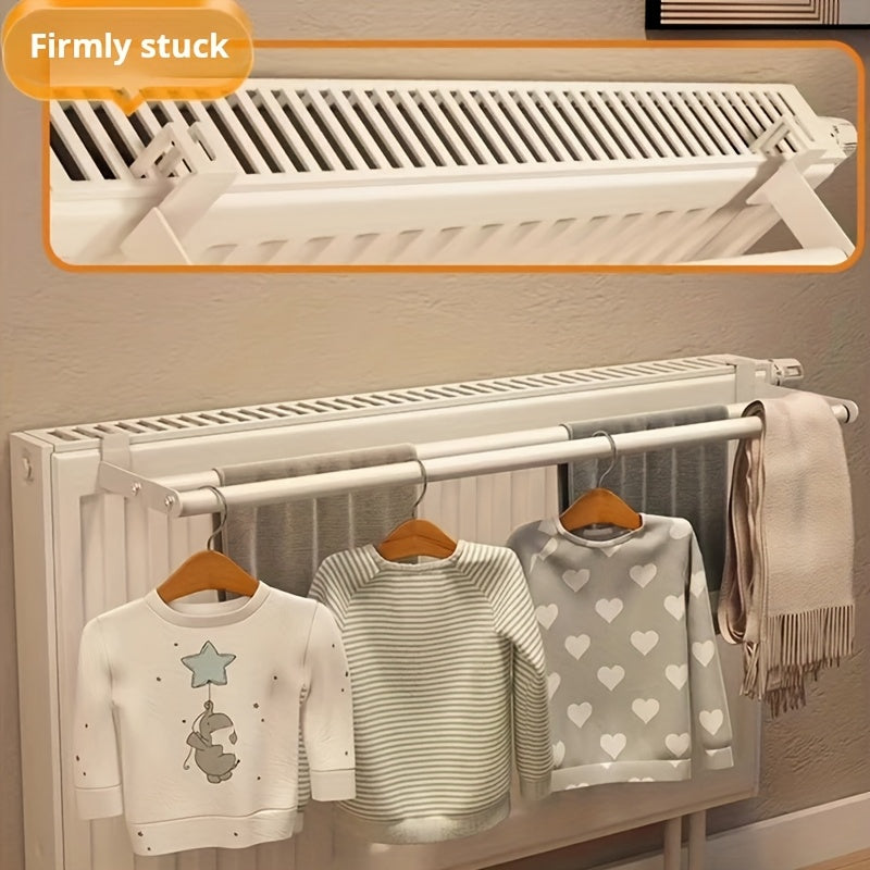 Radiator Drying Rack – Dual-Bar, Tool-Free Mounting & Foldable Metal
