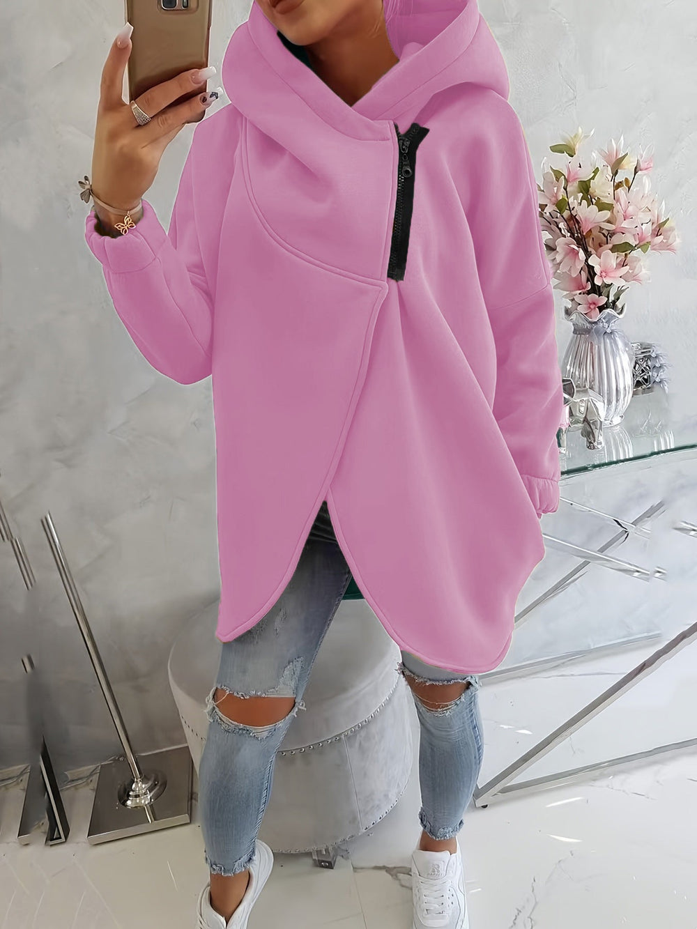 Enhanced Product Title: Emma™ Women's Cozy Zip-Up Hoodie - Stylish & Comfortable Fleece Jacket for Everyday Wear

This optimized title includes relevant keywords while maintaining clarity and appeal for potential customers.