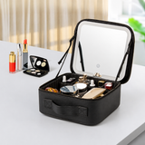 Makeup Case Travel Cosmetic Organizer Mothers Day LED Mirror Box