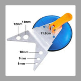 Tile Drilling Jig – Stainless Steel with Suction Cup & Multi-Size Hole Guide