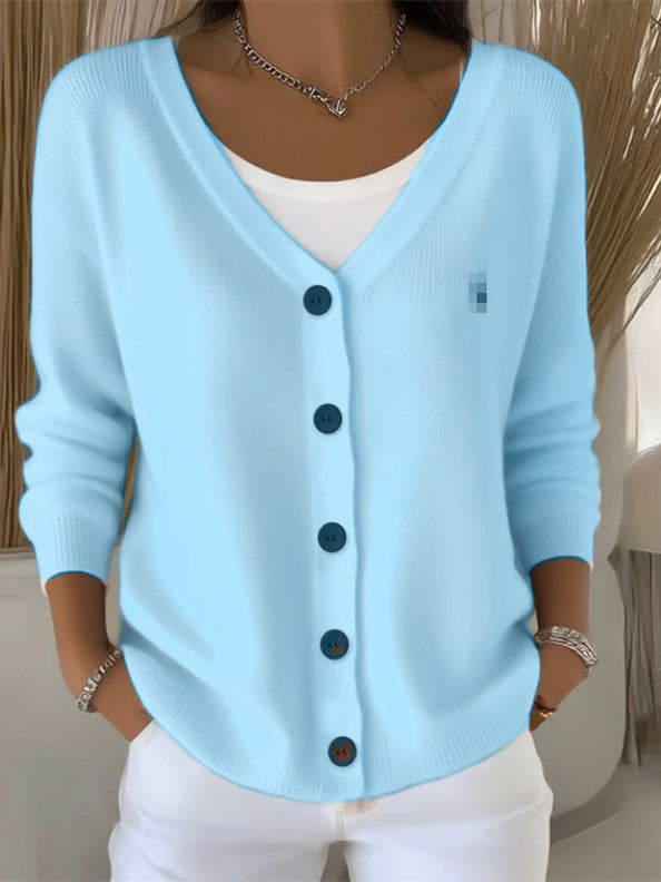 Optimized Product Title: Olivia™ Langarm V-Ausschnitt Pullover mit Knöpfen – Eleganter Damenpullover für Herbst/Winter

This title includes relevant keywords for better visibility in Google Shopping while maintaining clarity and appeal.
